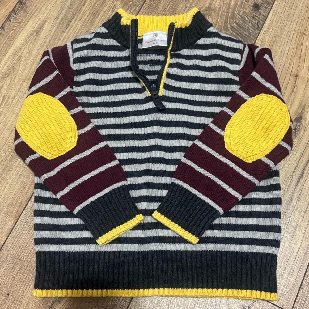Hanna Andersson, Boys / Unisex, size 5, quarter zip pullover